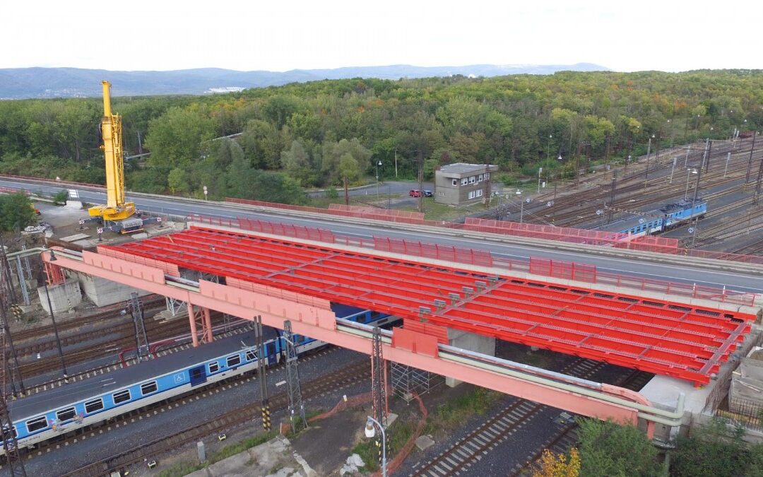 Konstrukce mostu Třebušice 2019